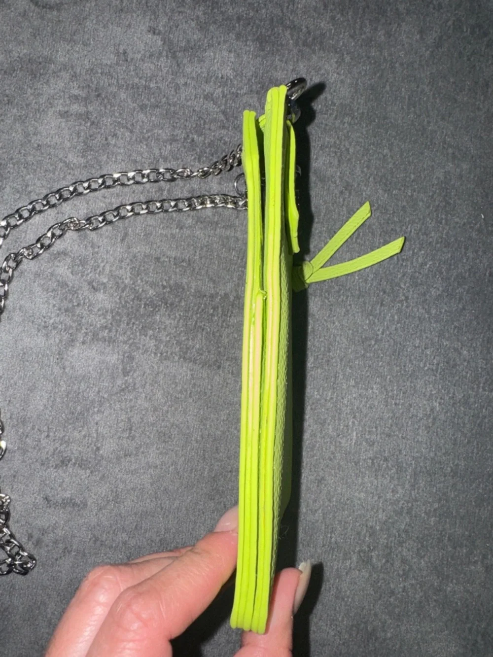 Crossbody Phone Bag - Neon Green - Picture 6 of 17